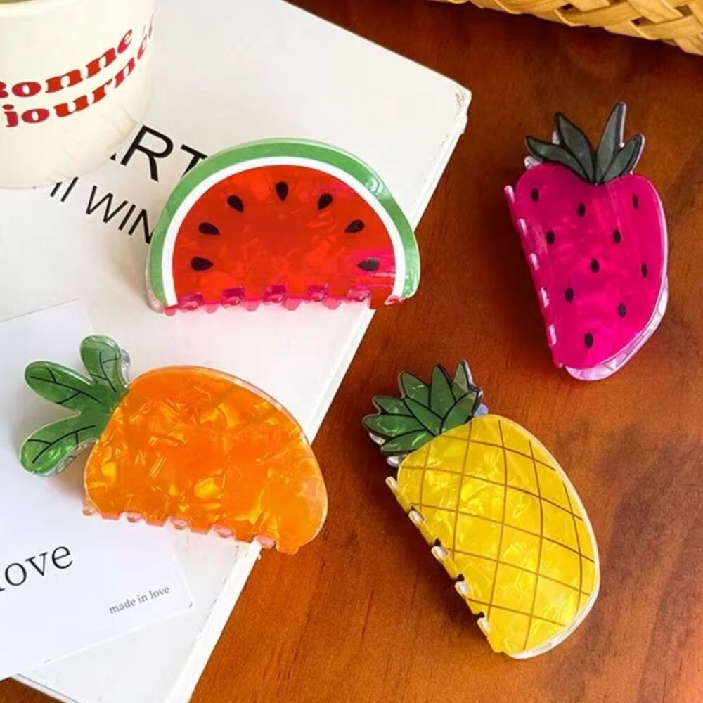Korean Y2K Kawaii Fruit Clip Hairpin Hair Accessories Clip For Kids/ Adults